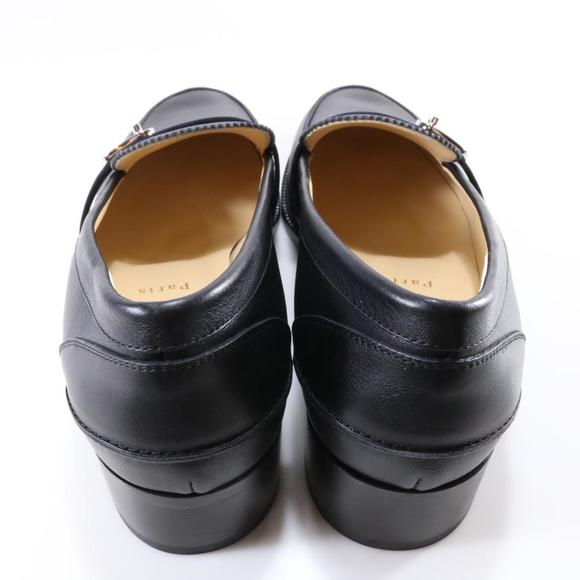 black Lock Me Moc Leather classic turnlock loafers D571 - Picture 5 of 12